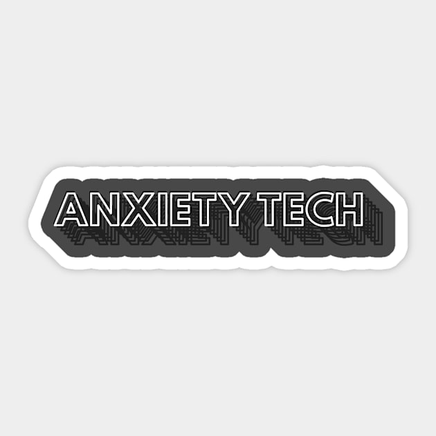 AnxietyTech BW Sticker by anxietytech